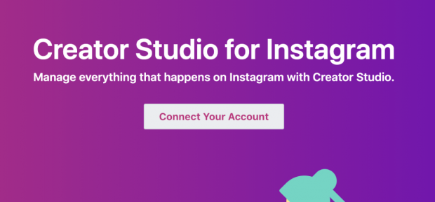 Screenshot of Instagram Creator account login screen