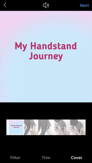 cover photo for a video entitled "My Handstand Journey"