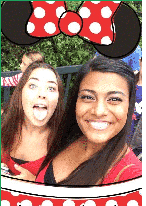 Snapchat ad filter by Disneyland