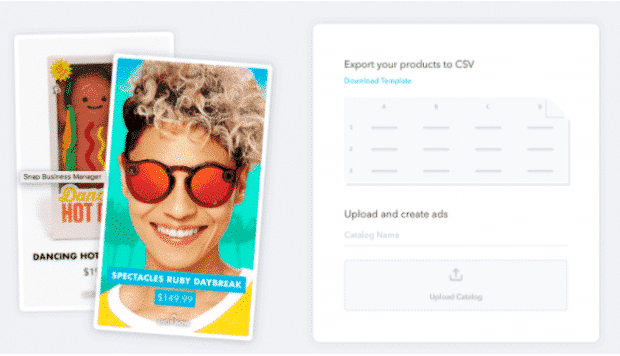 Snapchat product ad