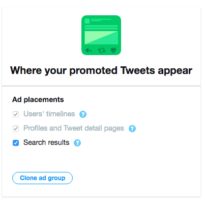 twitter ad placement options