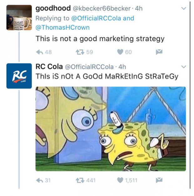 RC cola tweet