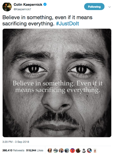 Nike tweet