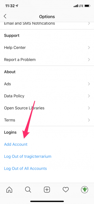 add multiple instagram accounts