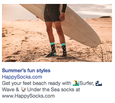 facebook ads Happy Socks