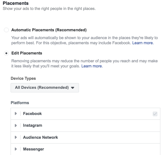 Facebook ad guidelines