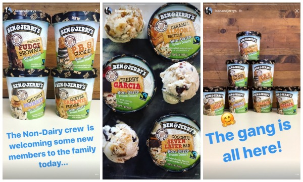 Ben and Jerry's Instagram Story